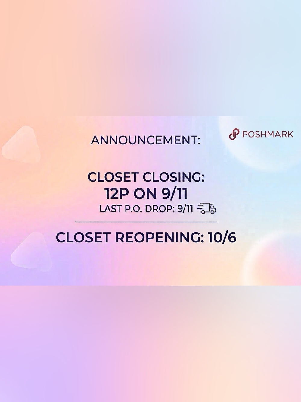 CLOSET CLOSING 9/11 - get your bundles, orders and offers in